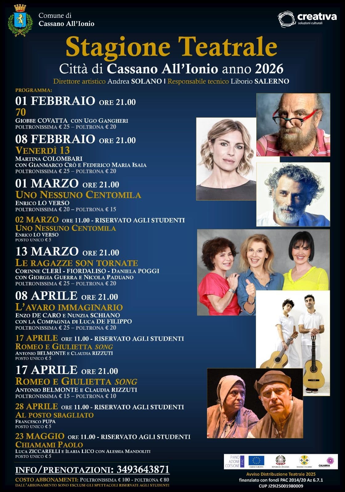 Stagione Teatrale - Città di Cassano allo Ionio - immagine 1