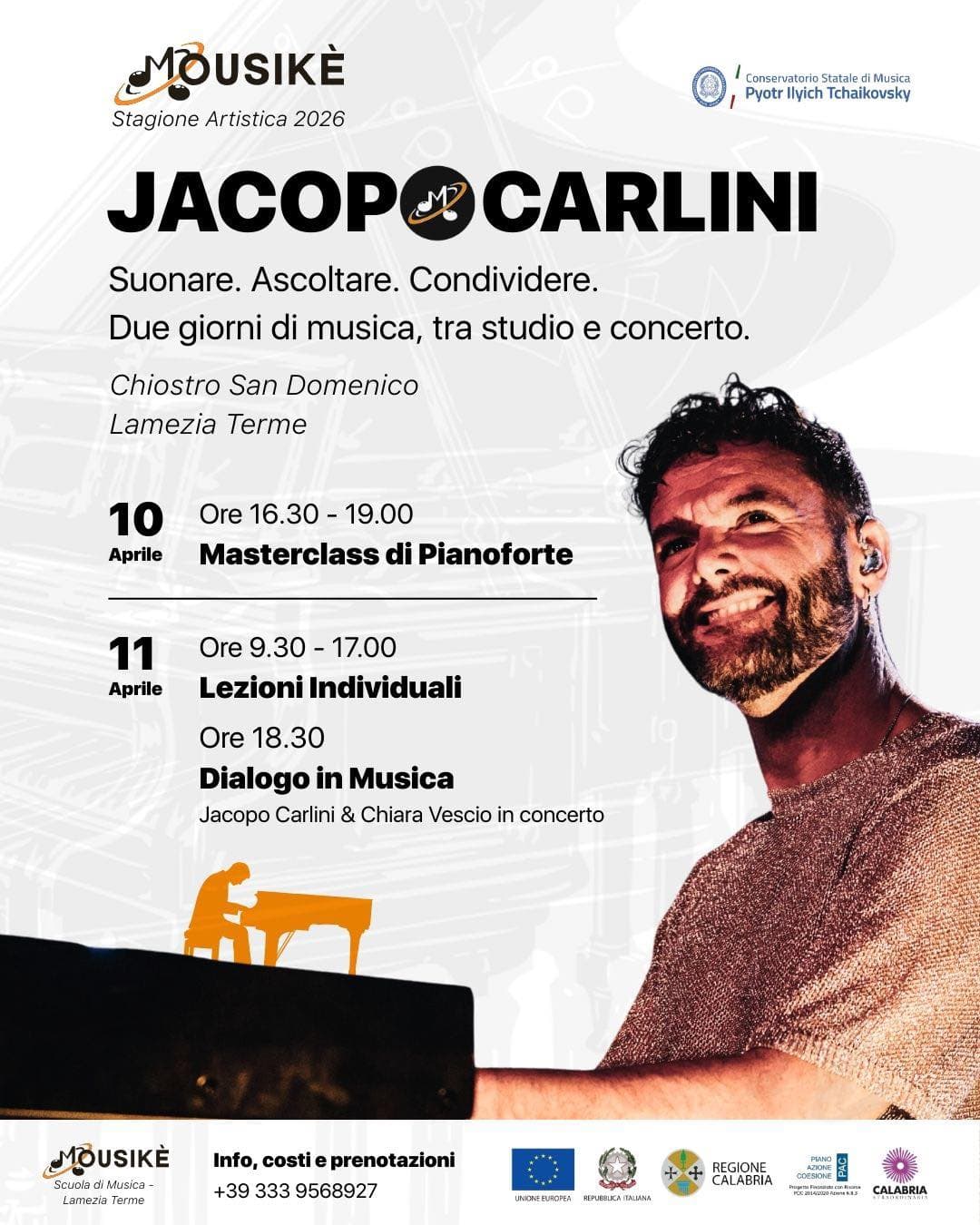 Masterclass con il pianista Jacopo Carlini - immagine 1