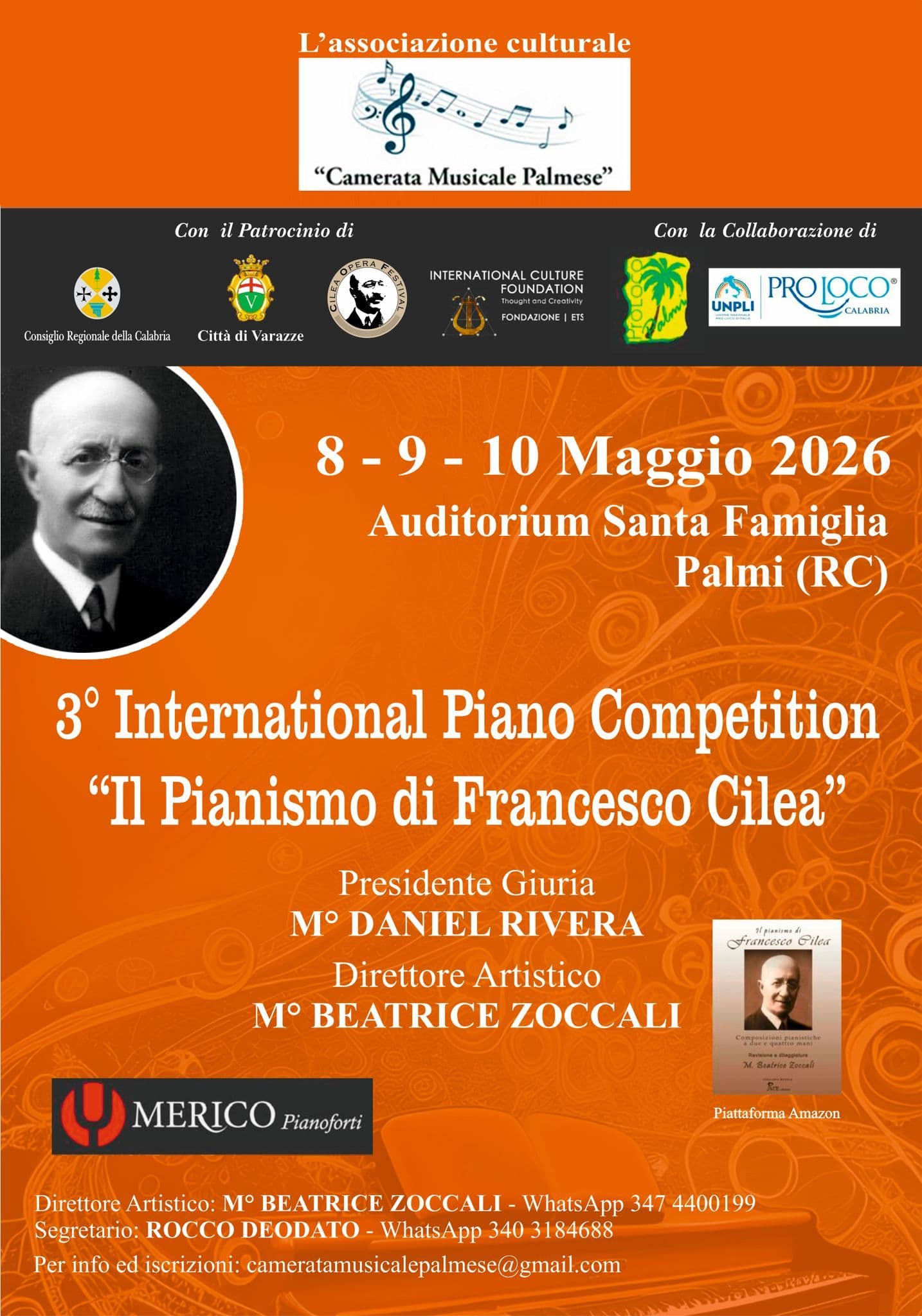 Concorso Internazionale di Pianoforte “Il Pianismo di Francesco Cilea” - immagine 1