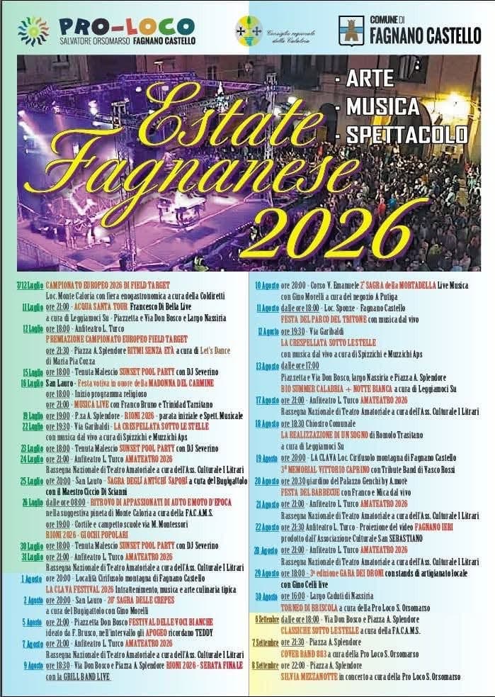 Estate Fagnanese 2026 - immagine 1