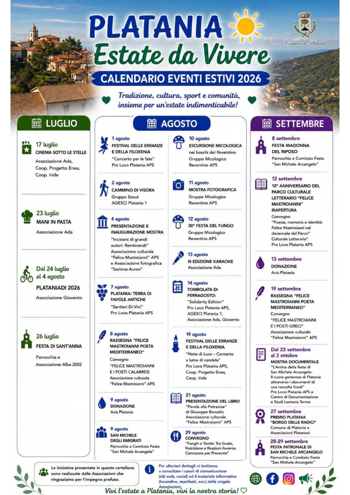 Estate Platanese 2026 - immagine 1