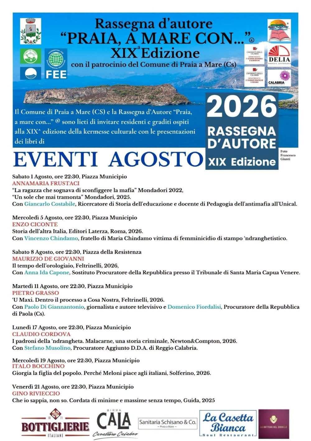 Rassegna d'Autore “Praia, a Mare con…” - immagine 1