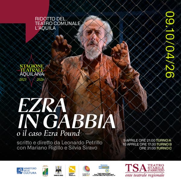 Stagione teatrale aquilana: Ezra in gabbia o il caso Ezra Pound - immagine 1